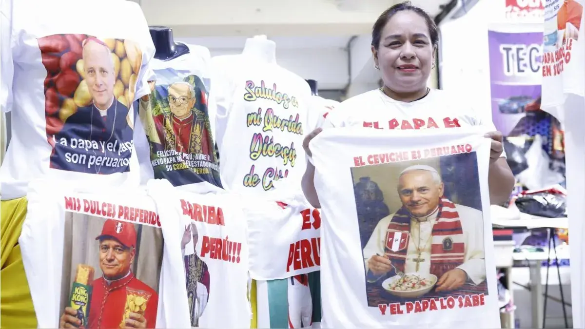 Gamarra lanza prendas alusivas a León XIV y el Perú