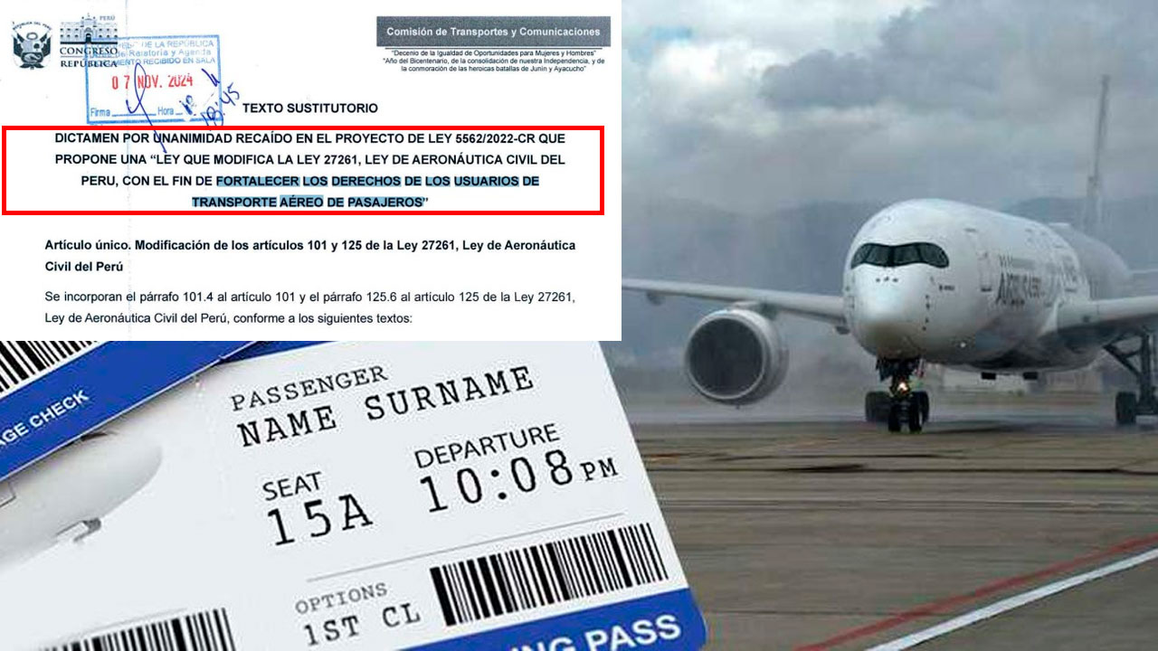 Aprueban transferir gratis boletos de avión