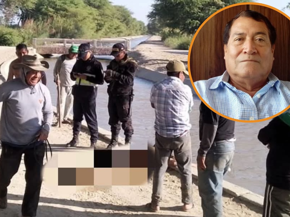 Piura: Encuentran cuerpo golpeado de ingeniero flotando en canal