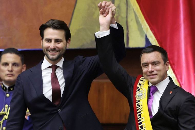 Noboa arranca gobierno con mano dura y promesas de inversión