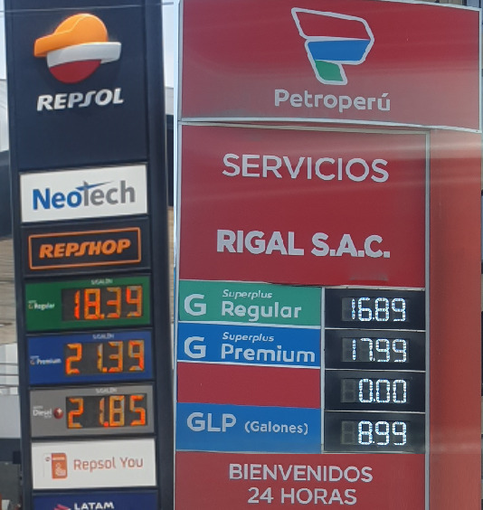Precios de combustibles en lima varían hasta 9 soles