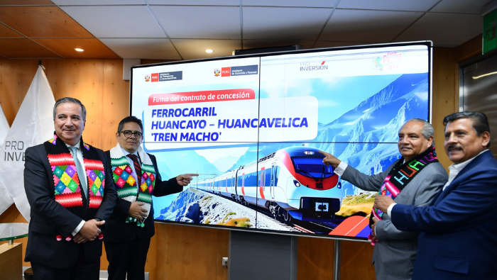 El “Tren Macho” propiciará inversiones por US$ 565 millones en Junín y Huancavelica