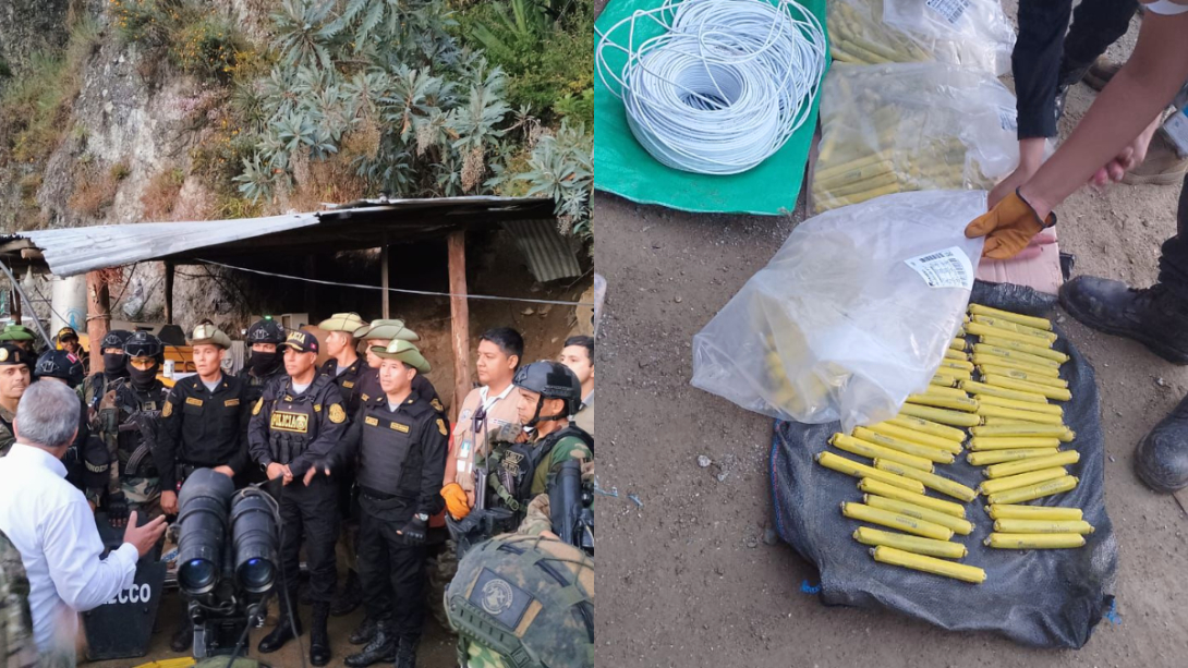 PNP incautó explosivos usados para la minería ilegal en Pataz