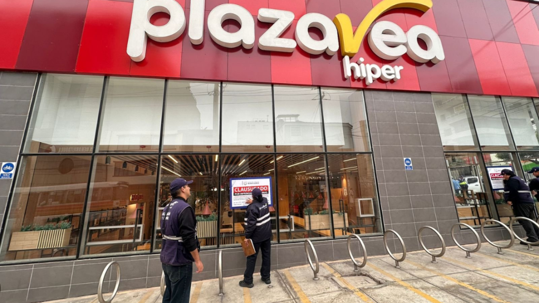 Municipalidad de Miraflores clausura temporalmente Plaza Vea