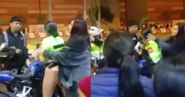 Detienen a motociclista y su pareja por agredir a policías