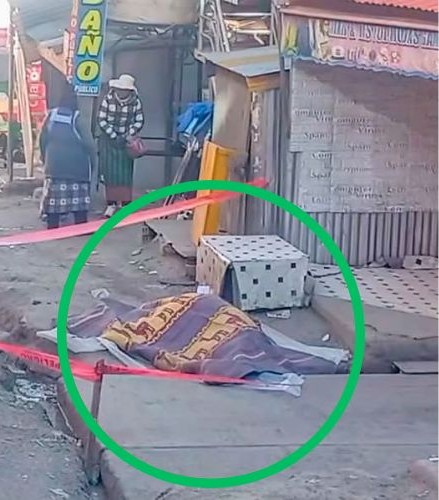 Hombre asesinado a balazos en la vía pública en Puno