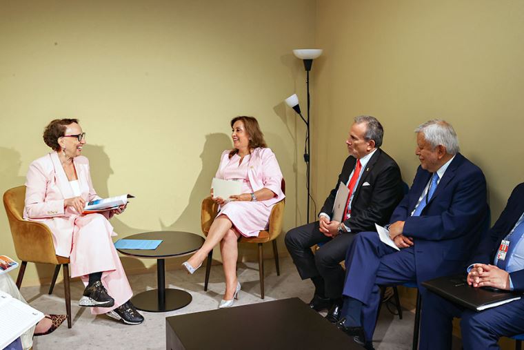 Boluarte refuerza liderazgo ambiental del Perú