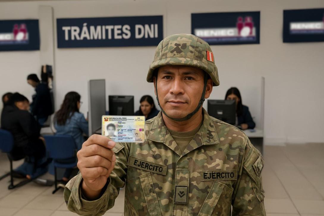 Reniec dará DNIs electrónicos gratuitos a militares y policías