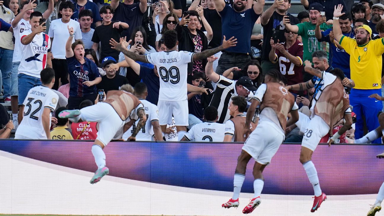 ¡Histórico! Botafogo venció al campeón de la Champions, PSG