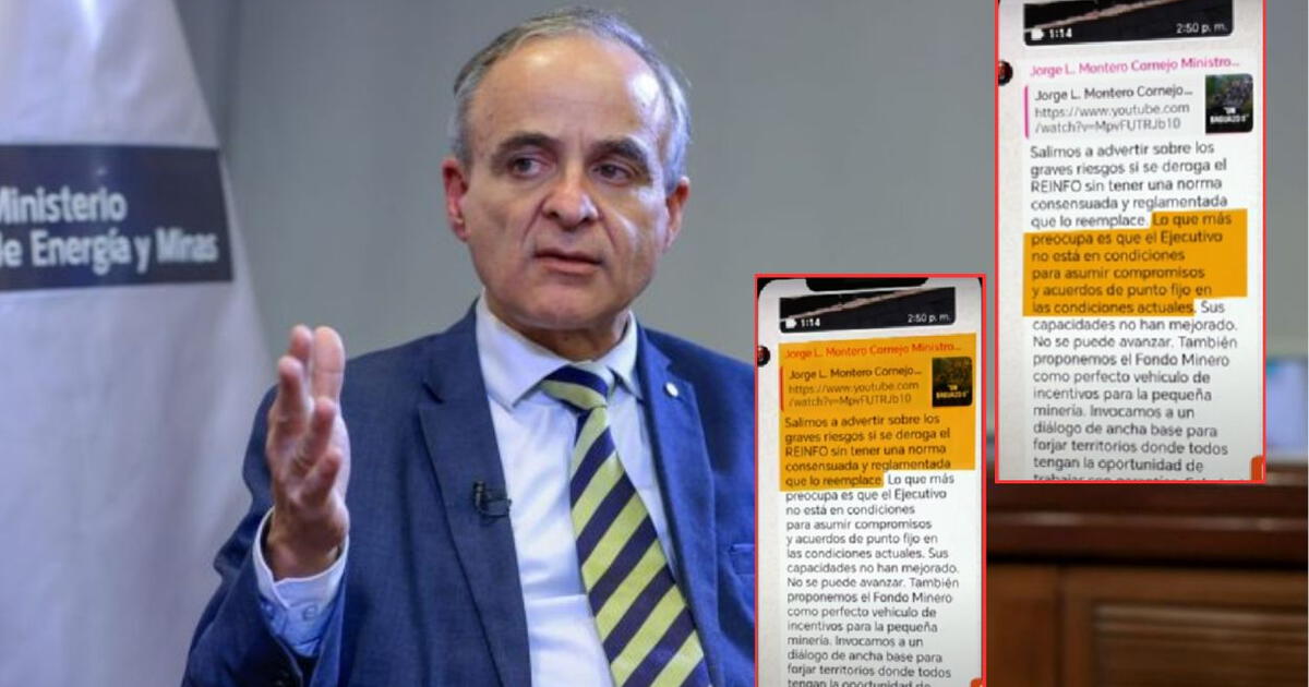 Chat con dirigentes informales compromete al ministro Montero