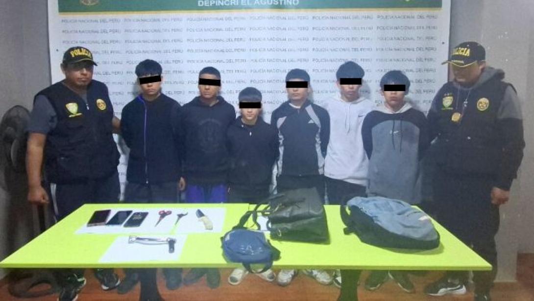 Menores asaltaban buses de transporte público en El Agustino