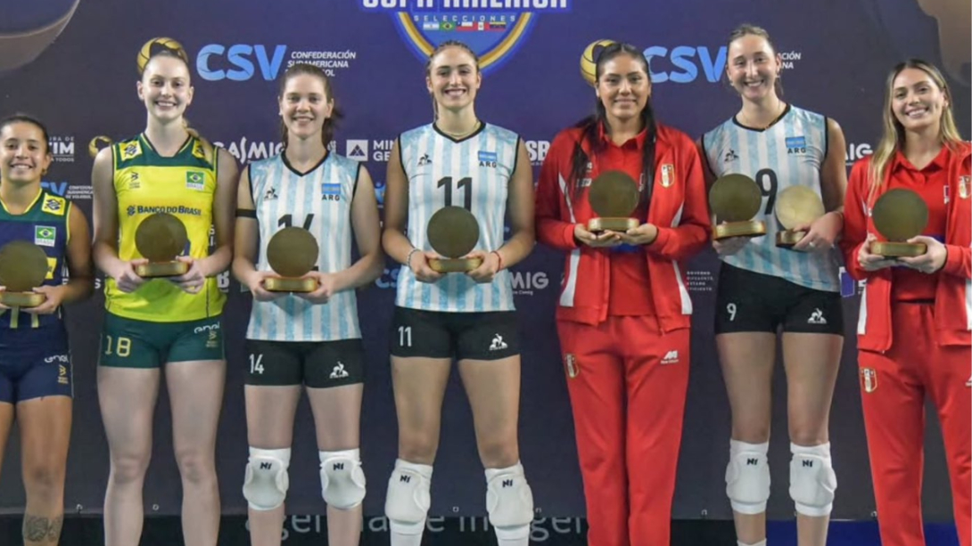 Kiara Montes y Diana de la Peña en el 'dream team' de la Copa América de Vóley