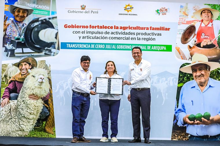 Boluarte destaca la reactivación económica con proyectos agrícolas