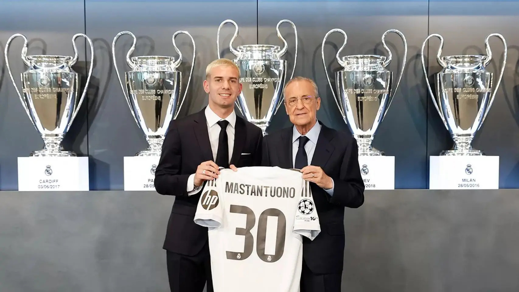 Franco Mastantuono es presentado como jugador de Real Madrid