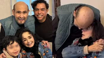 Édgar Vivar y María Antonieta se reencontraron en casa de Ernesto Pimentel