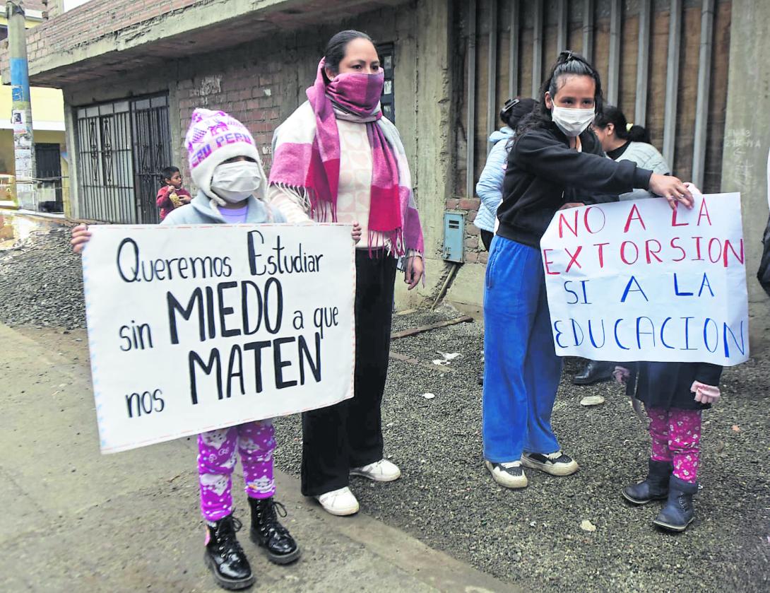 Más de 650 escuelas son extorsionadas en el Perú