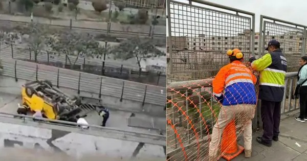 Auto cae desde el puente Abancay y deja 8 heridos
