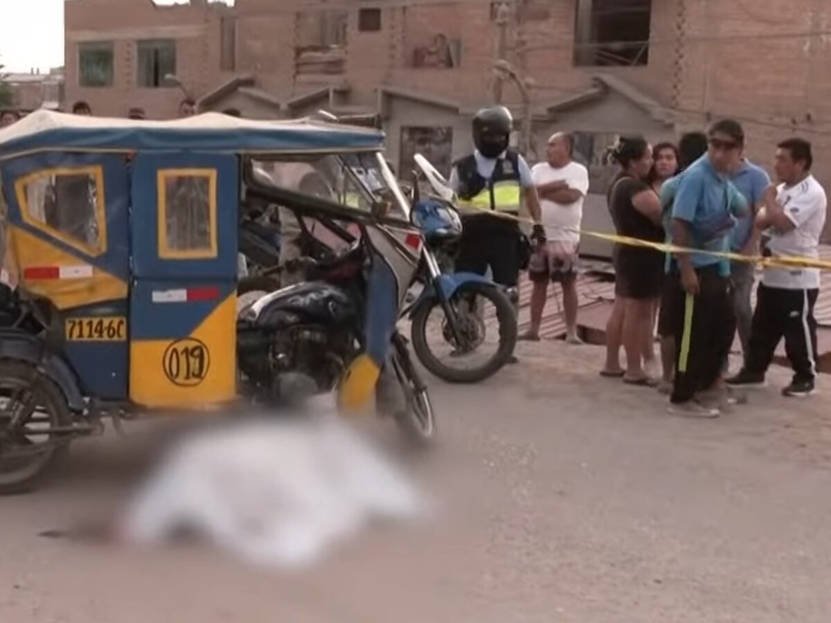 Sicario asesina a mototaxista en VES