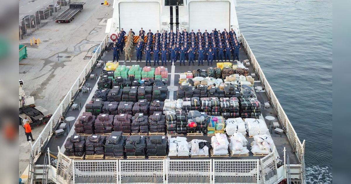 EEUU incautó más de 34 toneladas de cocaína en el Pacífico