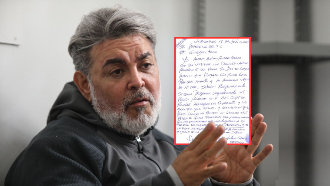 Chibolín envió carta al TC para anular su prisión preventiva