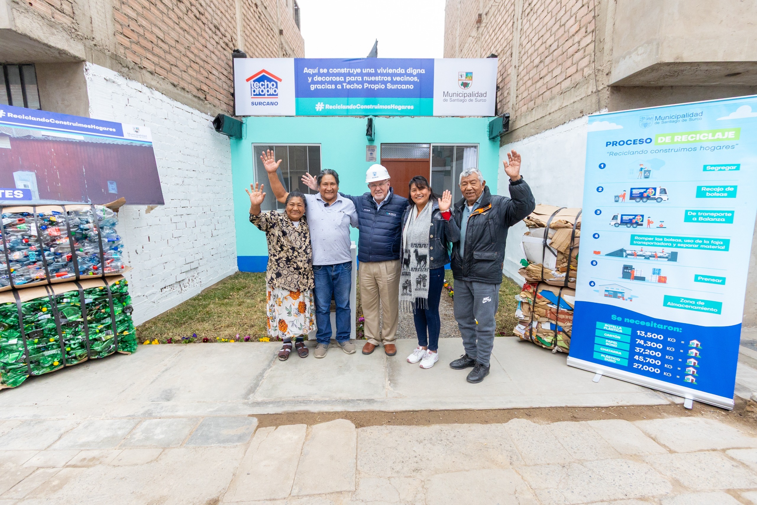 Dos nuevas familias vulnerables acceden a viviendas dignas con el programa Techo Propio Surcano