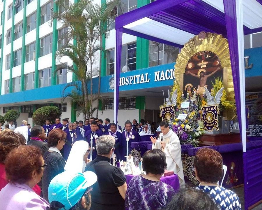 Señor de los Milagros tendrá un inolvidable y emotivo homenaje frente al hospital Daniel A. Carrión del Callao