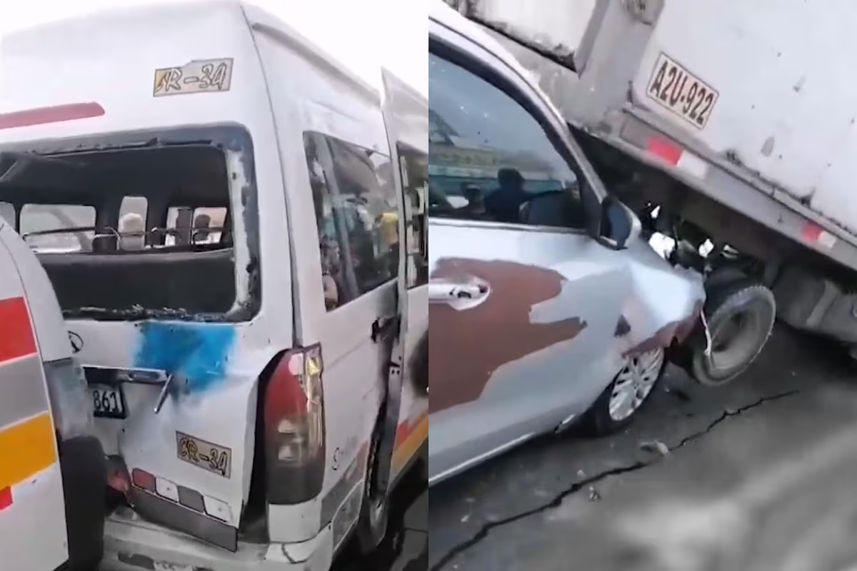 Independencia: Choque múltiple deja casi 20 heridos