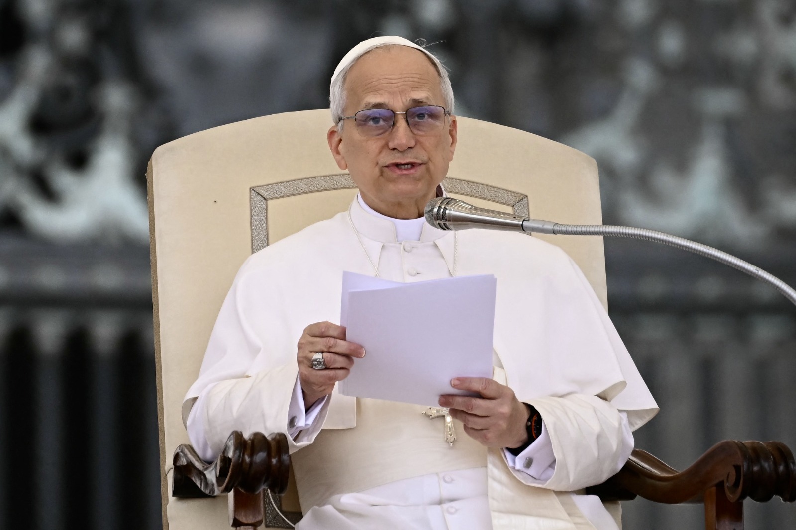 León XIV pidió que “todos los niños del mundo vivan en paz”