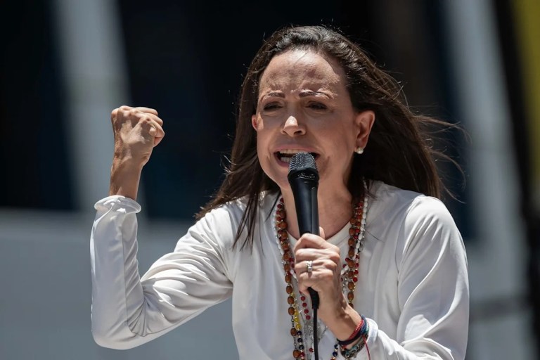 María Corina Machado pidió intensificar la presión sobre Maduro