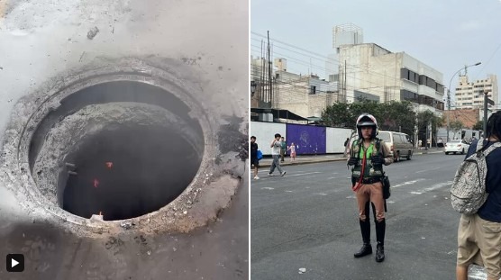 Incendio subterráneo genera alarma en el Cercado de Lima