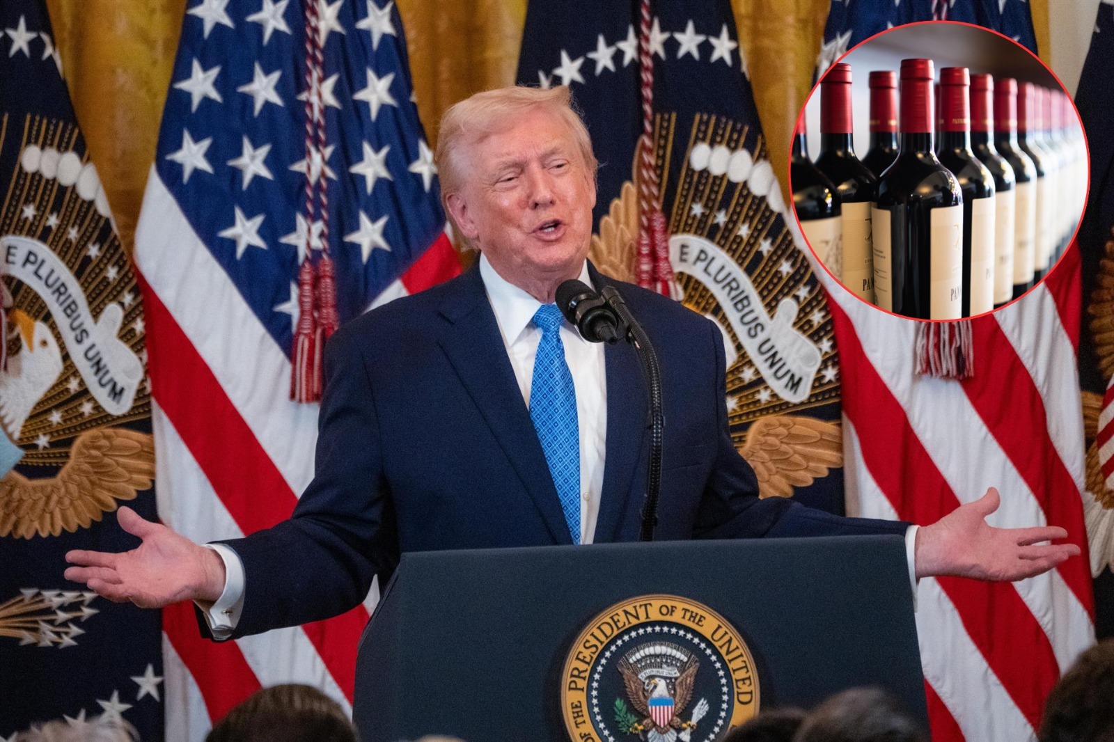 EEUU impondría aranceles del 200% al vino de Francia