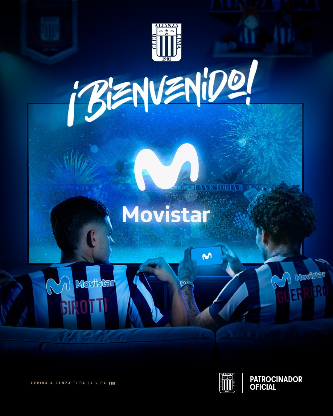 Movistar regresa a casa y se suma nuevamente a la familia blanquiazul como Patrocinador Oficial de Alianza Lima