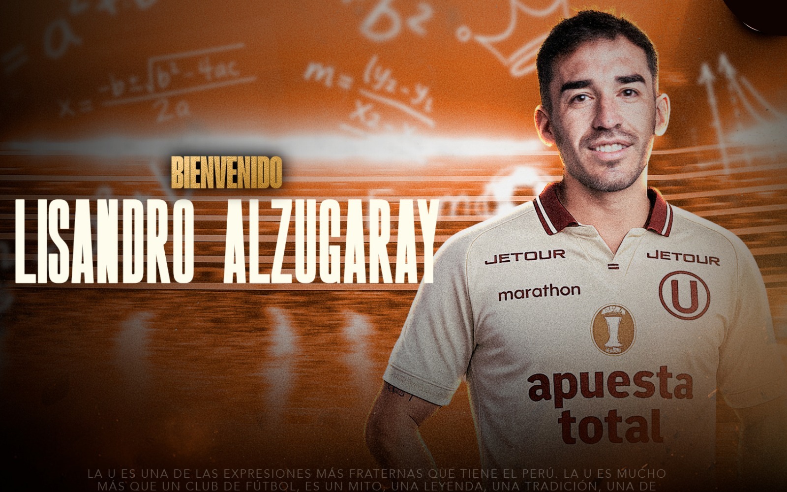 Universitario ficha a Lisandro Alzugaray