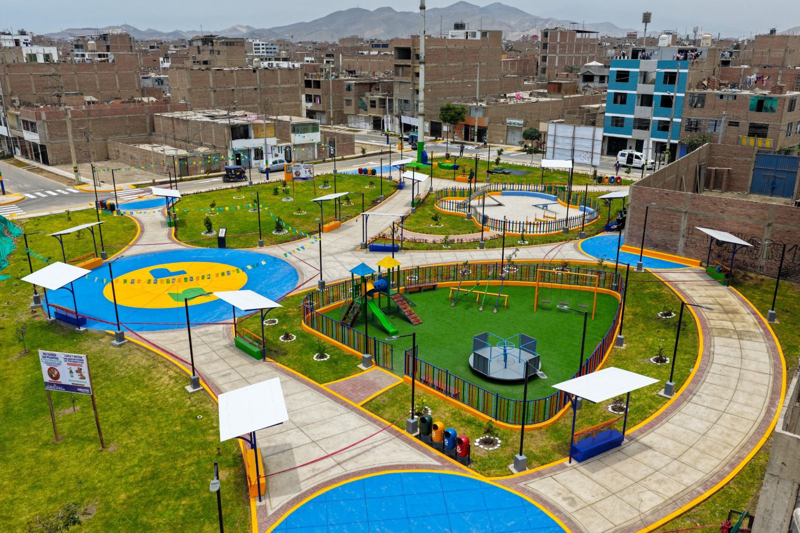 Continuamos renovando espacios públicos para mejorar la calidad de vida en SMP: Hoy tocó el Parque N° 1 en Brisas de Naranjal