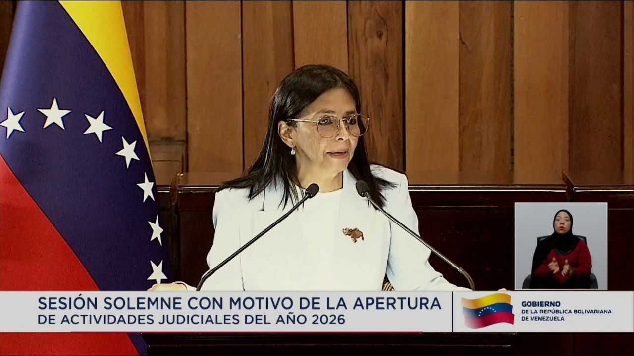 Delcy Rodríguez anunció una ley de amnistía general