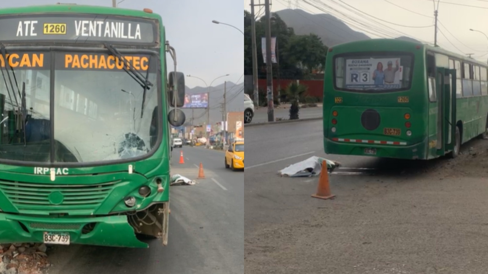 Adulto mayor muere tras ser atropellado por bus