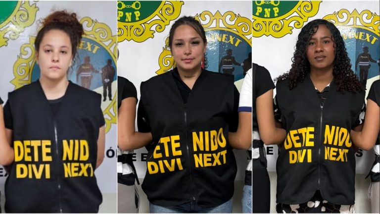 Detienen a tres mujeres por extorsión a comerciantes en el Mercado Central