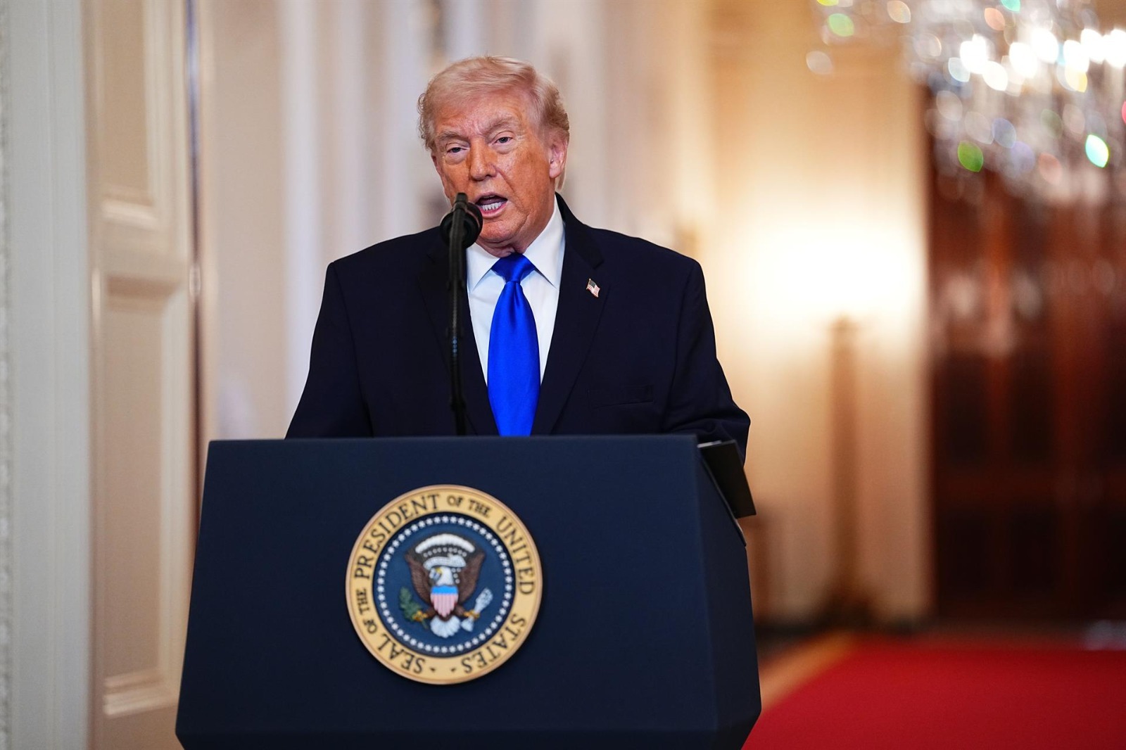 Trump: “Querían fabricar un arma nuclear, así que los destruimos”