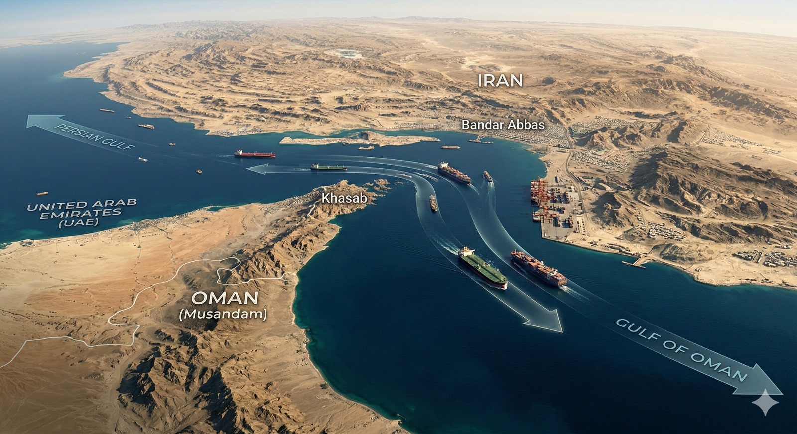 El régimen de Irán anunció el cierre del estrecho de Ormuz