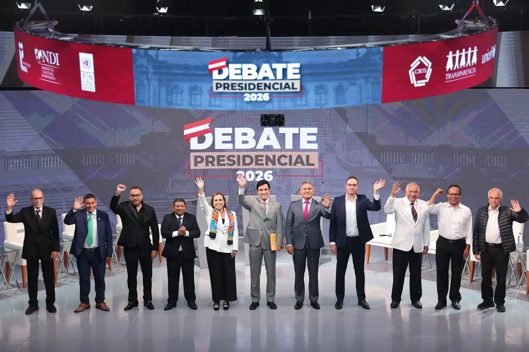 El segundo debate presidencial se realizó sin Vladimir Cerrón