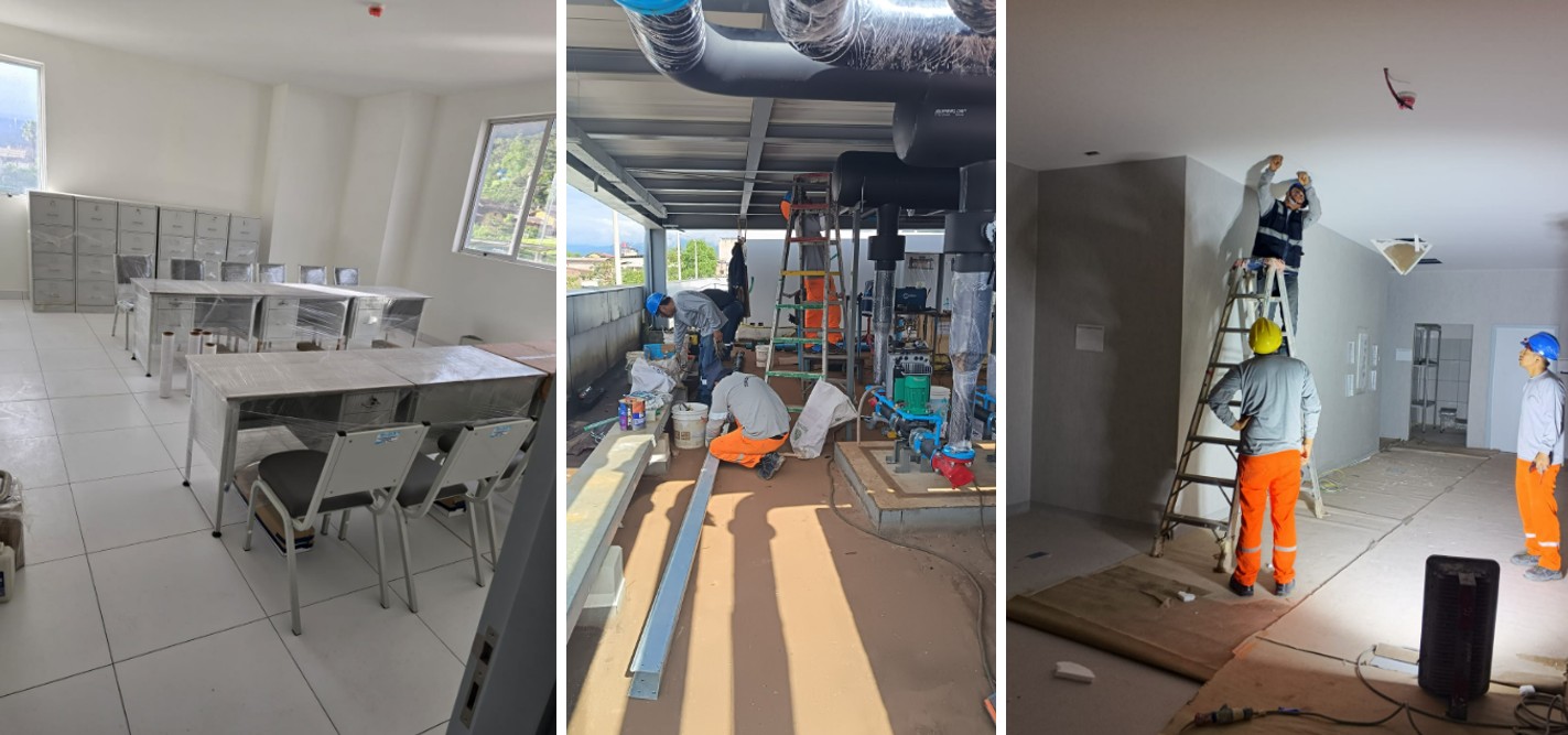 Hospital María Auxiliadora de Amazonas alcanza 87 % de avance y avanza hacia su etapa final de implementación