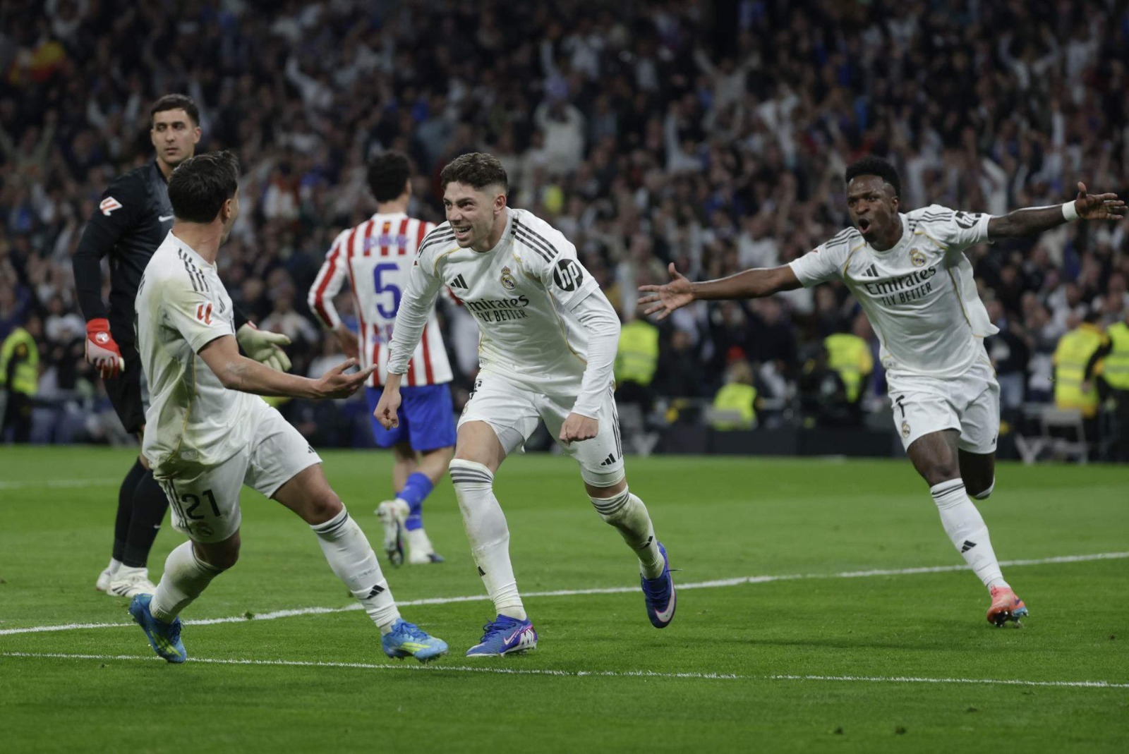 Real Madrid venció 3-2 a Atlético Madrid