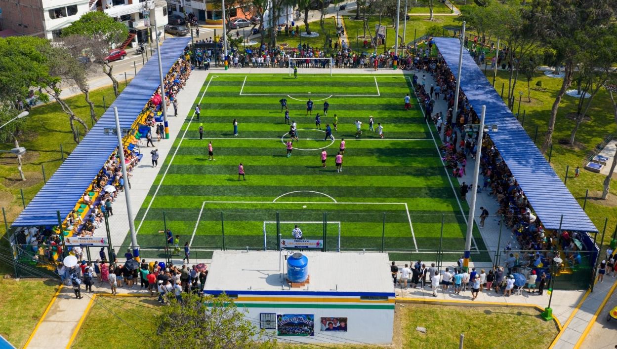 SMP: Vecinos de San Germán ahora disfrutan de juegos infantiles, zona pet y una moderna cancha deportiva