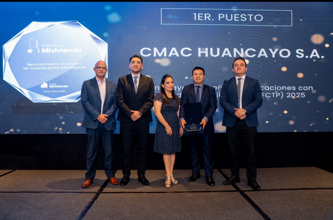 Caja Huancayo lidera nuevamente el financiamiento habitacional y logra el N°1 en Mivivienda 2025