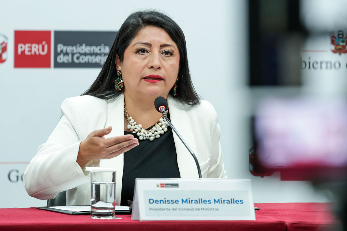 Denisse Miralles confirma que su gabinete solicitará el voto de confianza al Congreso