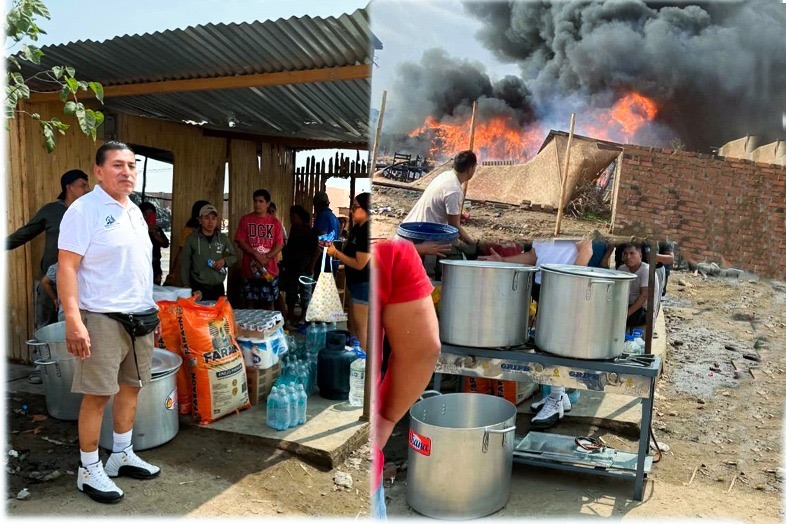 Solidaridad ante el desastre: apoyo a damnificados del incendio en Carabayllo