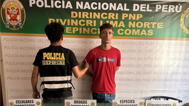 Capturan a presunto sicario por asesinato de joven en Comas
