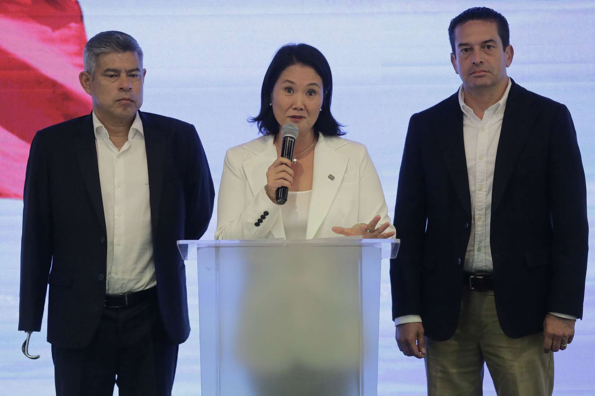 Keiko Fujimori defenderá los votos de López Aliaga