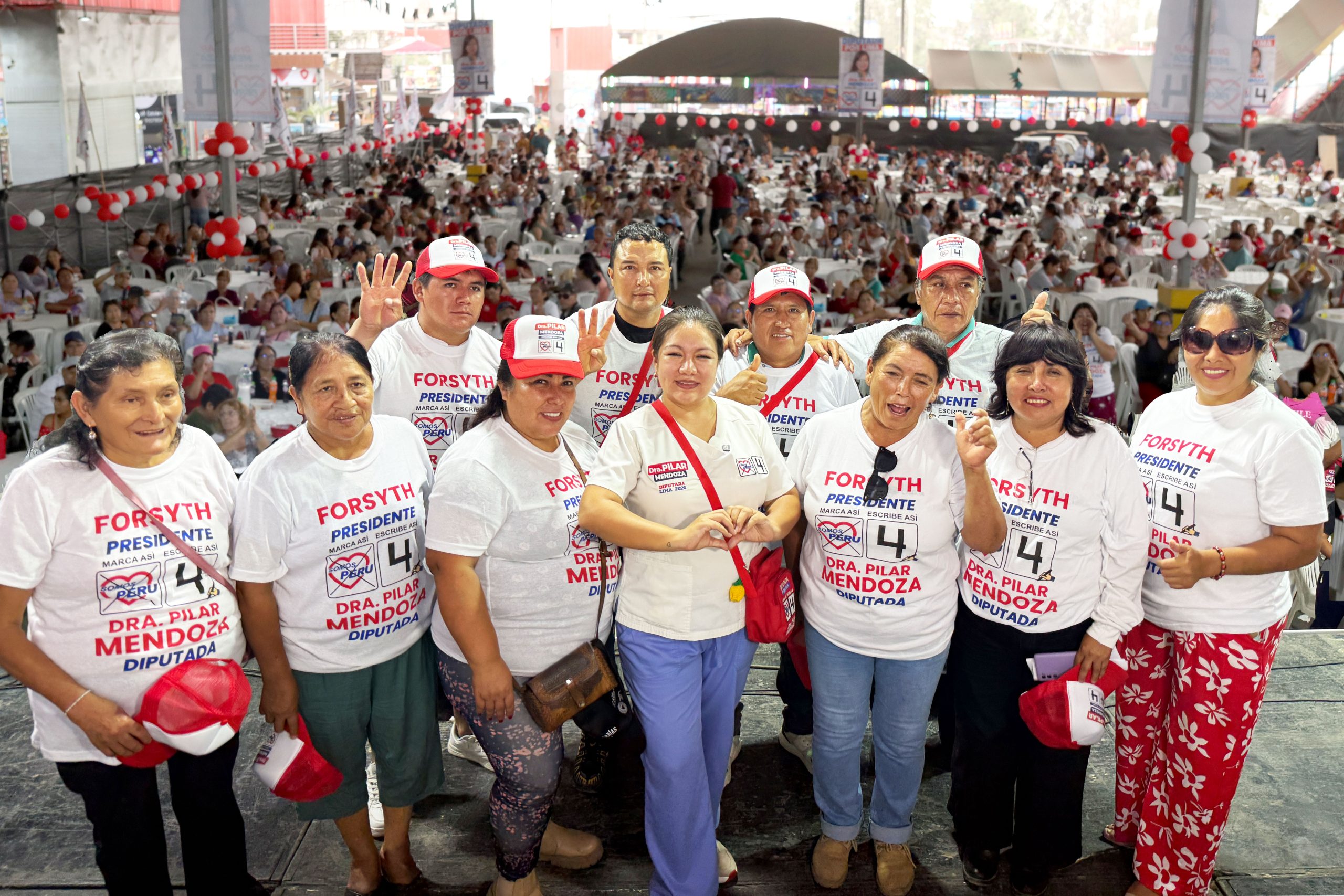 Comerciantes de Lima Norte respaldan a la Dra. Pilar Mendoza
