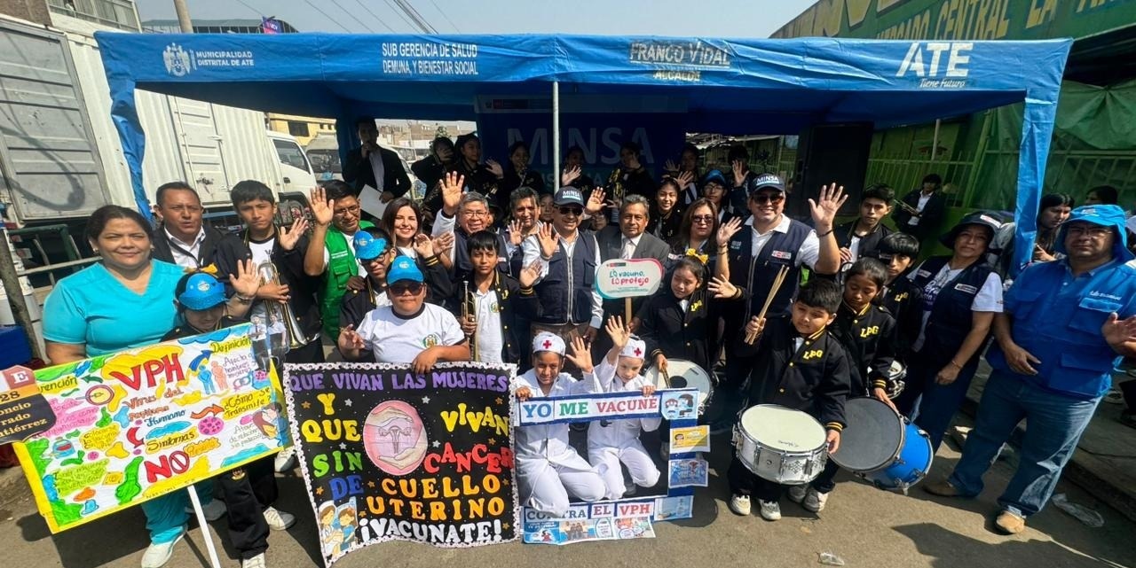 Masivo inicio de la Semana de Vacunación en las Américas en DIRIS Lima Este